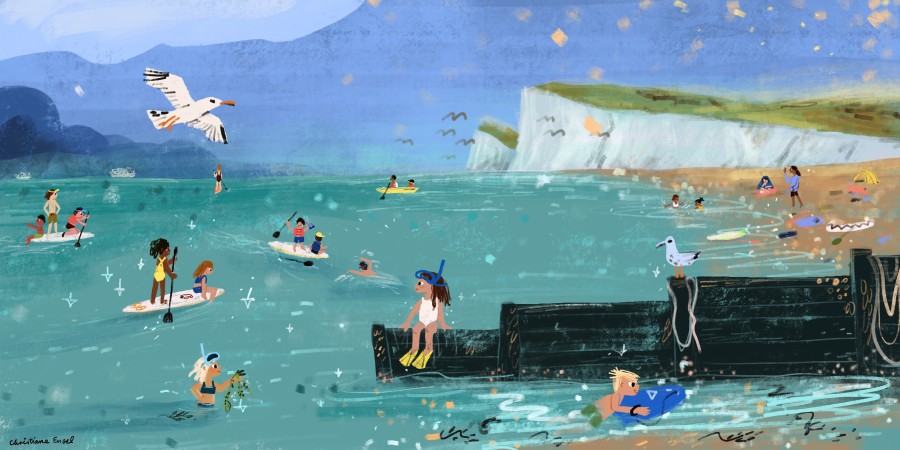 Grab Some Sunscreen and Dive Into These Beach Illustrations
