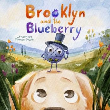 Charming cover illustration in a  watercolor style, for cute picturebook