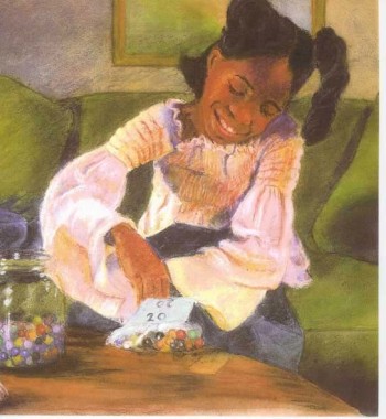 Illustration from the" Marble Jar"published by Zaner-Bloser
