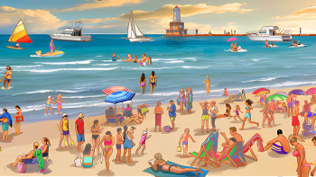 Grab Some Sunscreen and Dive Into These Beach Illustrations