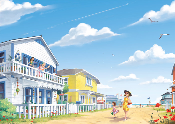 Grab Some Sunscreen and Dive Into These Beach Illustrations