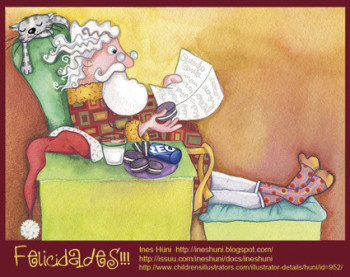 Santa reading letters