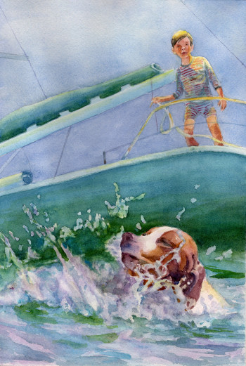 Illustration for "Charles and the Magic Flashlight