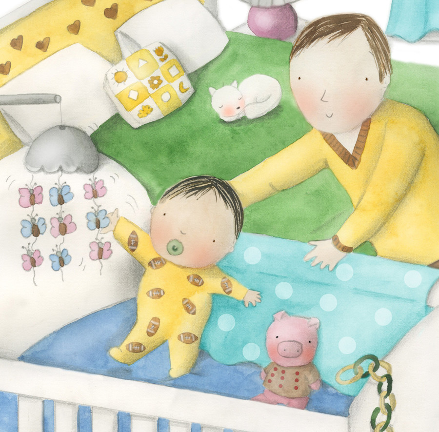 Sweet Illustrations of Fathers for Father's Day