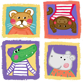 GRUMPY MONKEYS Written and Illustrated by Farah Aria / Korea Co. Publishers
