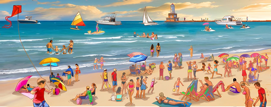 Grab Some Sunscreen and Dive Into These Beach Illustrations