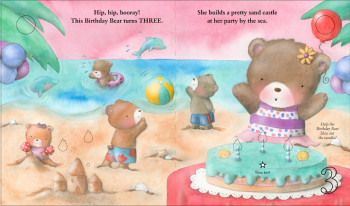 Birthday Bears at the Beach