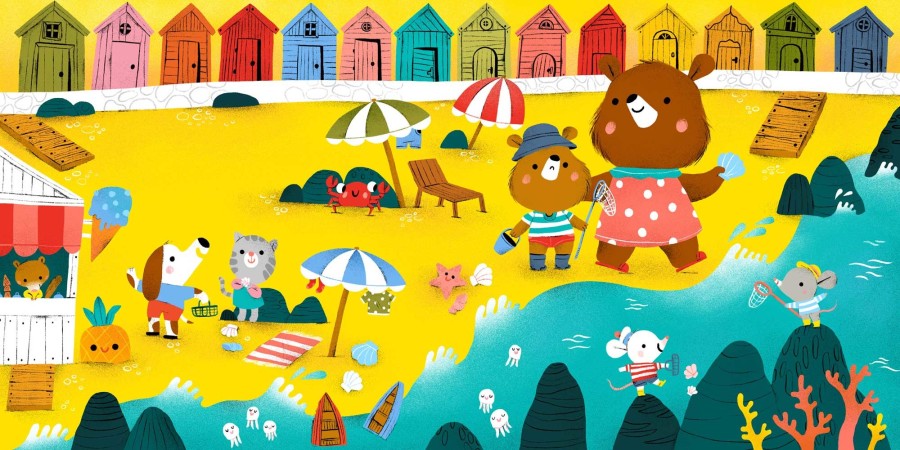 Grab Some Sunscreen and Dive Into These Beach Illustrations