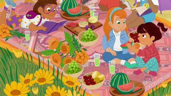 Spring Picnic Illustration by Nadia Ronquillo