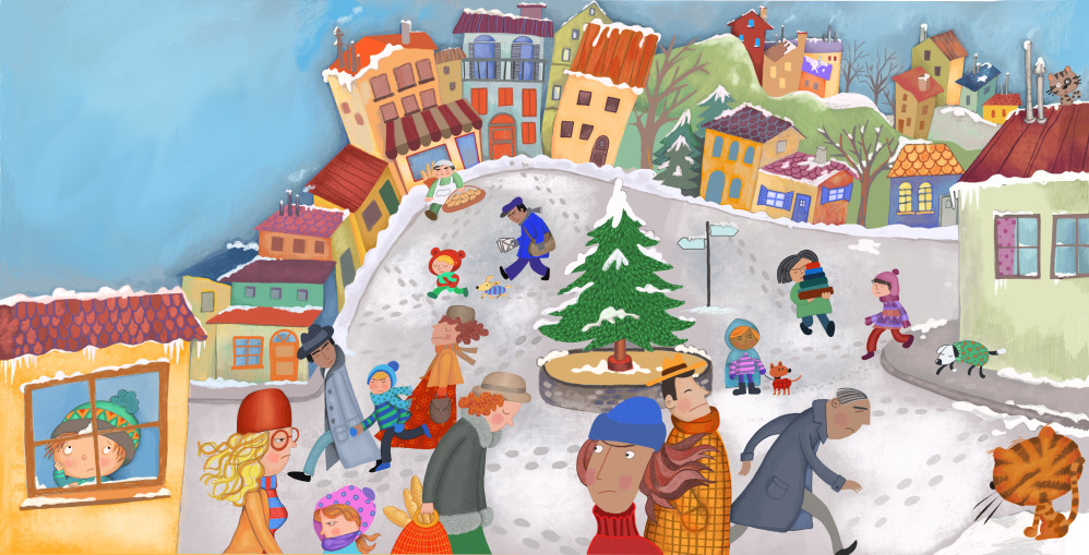 Christmas story  - The village