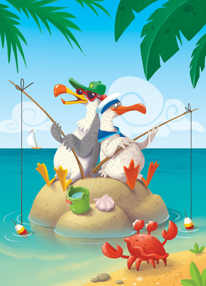 Grab Some Sunscreen and Dive Into These Beach Illustrations