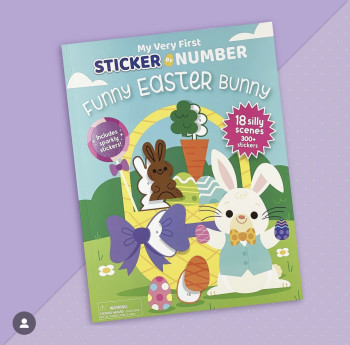 Funny Easter Bunny- My Very First Sticker by Number Christmas Activity Book