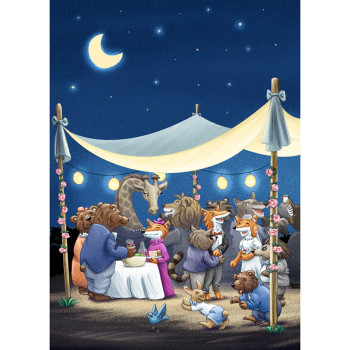 Mr Fox and Miss Greeneyes's wedding party