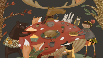 Raise Your Glass and Say Thanks with These Thanksgiving Illustrations