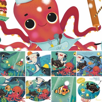 Details of illustrations from "C'est vrai?", Hemma Editions