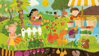 Enjoy These Gardening Illustrations for Community Garden Day!