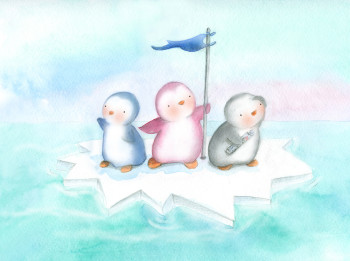 Penguins on an adventure