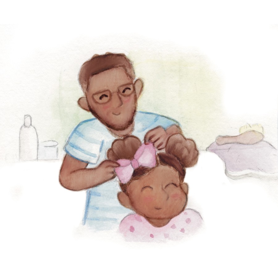 Sweet Illustrations of Fathers for Father's Day