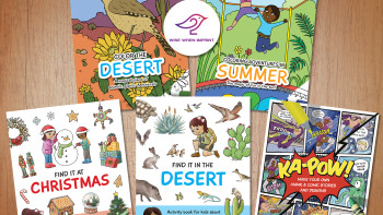 5 activity books I was commissioned to illustrate and design for Wise Wren Imprint