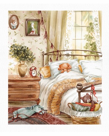 Vintage-style children’s book illustration — created entirely in Procreate, with the look and feel of traditional watercolor.