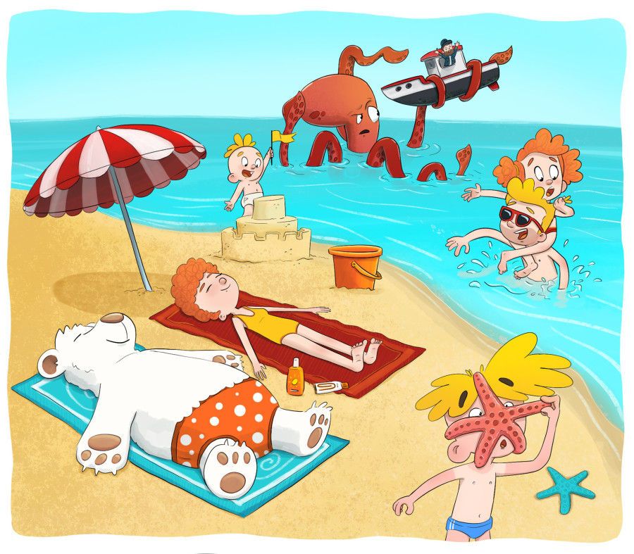 Grab Some Sunscreen and Dive Into These Beach Illustrations