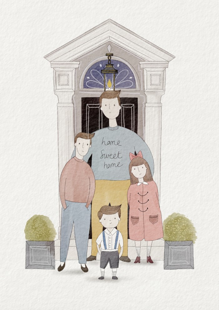 Sweet Illustrations of Fathers for Father's Day