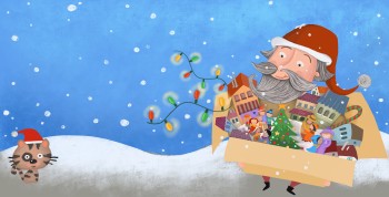 Christmas story  - The cover - Santa