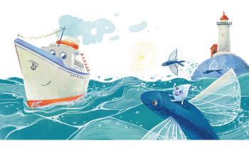 The little droplef and an the old ship / Капелька и Старый Корабль