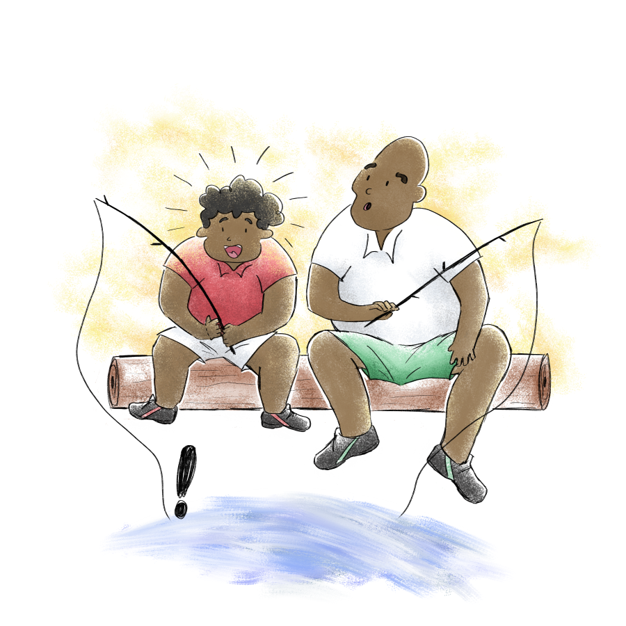 Sweet Illustrations of Fathers for Father's Day