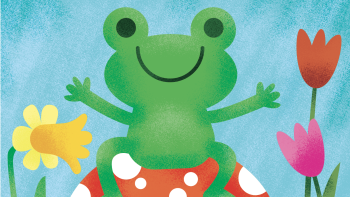 frog on toadstool