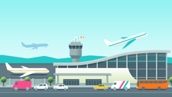 Simple airport animation.